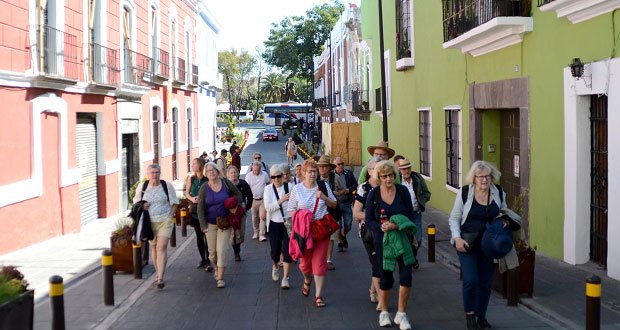 turistas extranjeros centro historico puebla